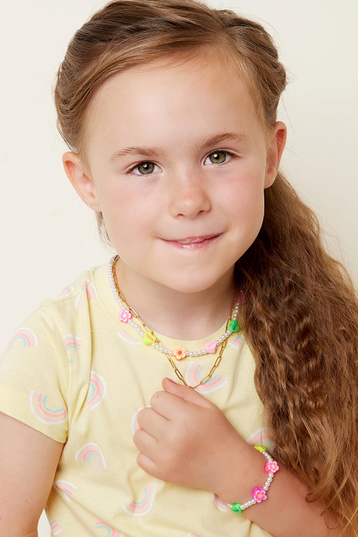Kids - pearl necklace - Mother-Daughter collection Multi Pearls h5 Picture2